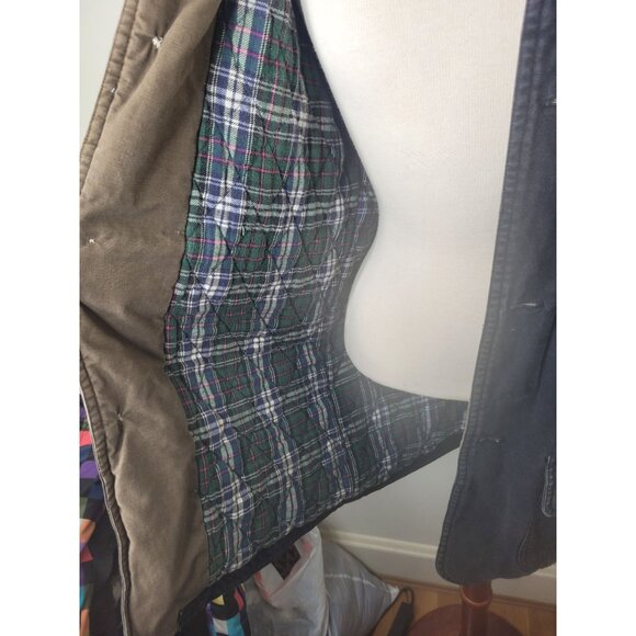 Urban Equipment Mens Chore Barn Jacket M Plaid Lining Corduroy Collar Cotton - Picture 7 of 7